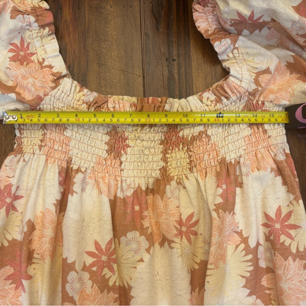 Faherty Women's Floral Mini Dress - Cream and Pink - Picture 11 of 11